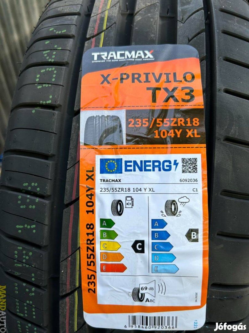 235/55R18 Tracmax TX3(XL),Új nyárigumi