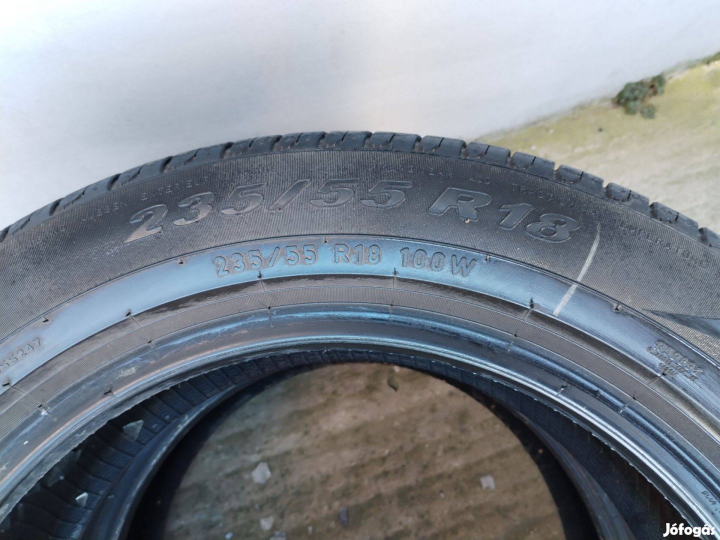 235 55 18 pirelli nyári gumi 2 db 7,5 mm