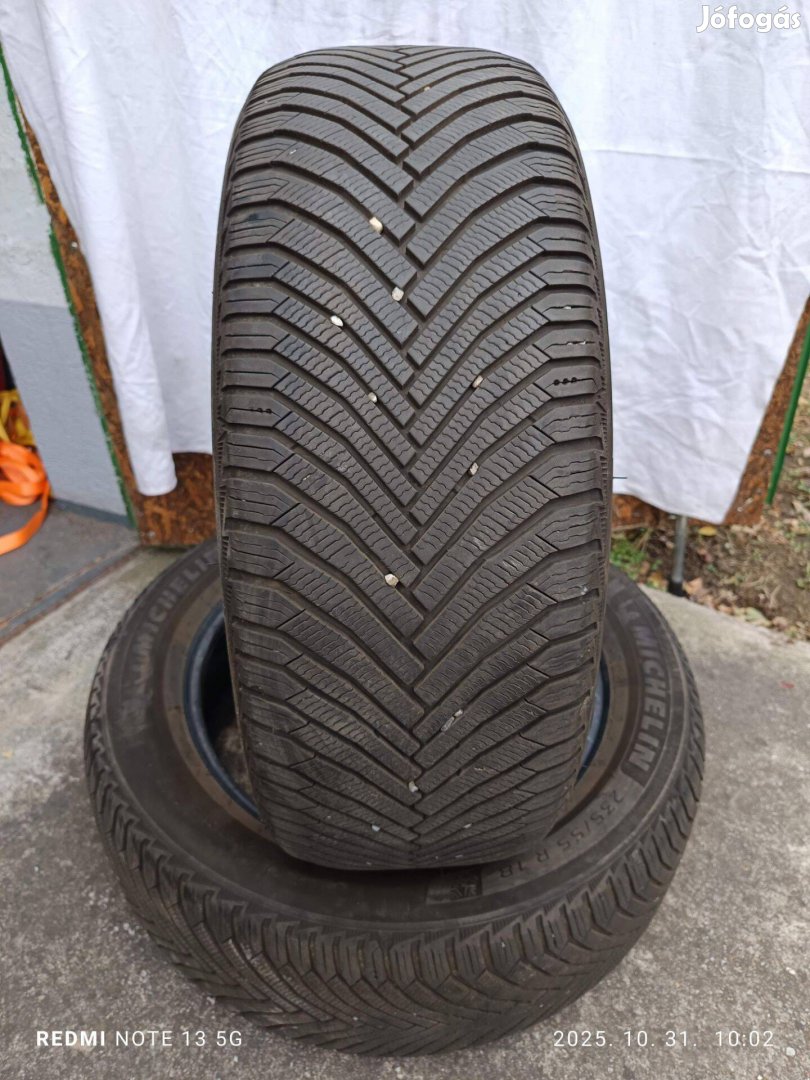 235/55 r18 1éves 80-90%os 2db Michelin téli gumi eladó