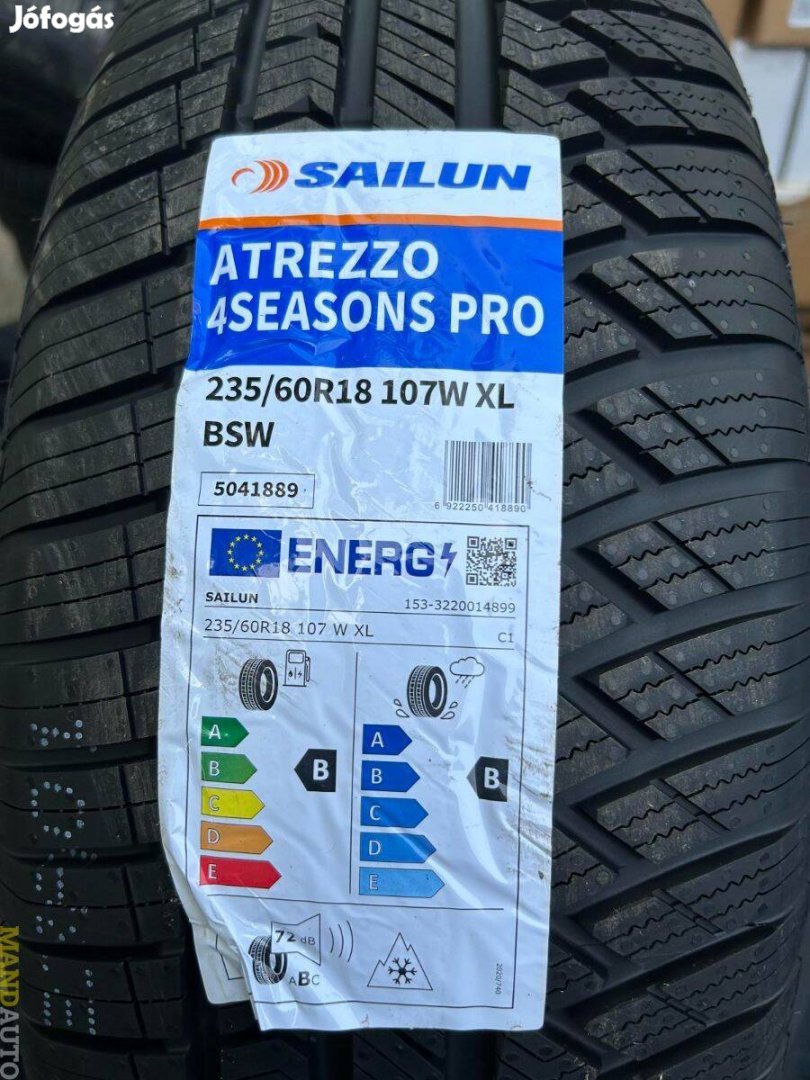 235/60R18 Sailun Atrezzo 4Season Pro,Új négy évszakos gumi