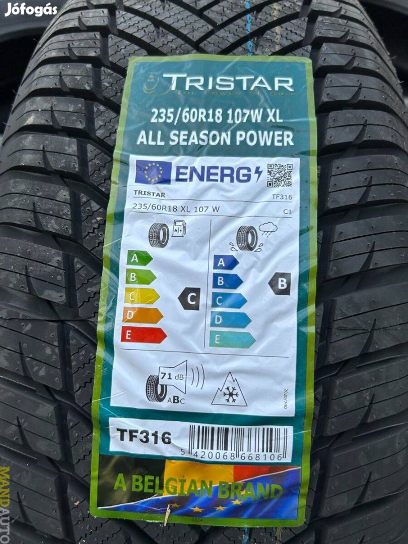 235/60R18 Tristar All Season Power,Új négy évszakos gumi