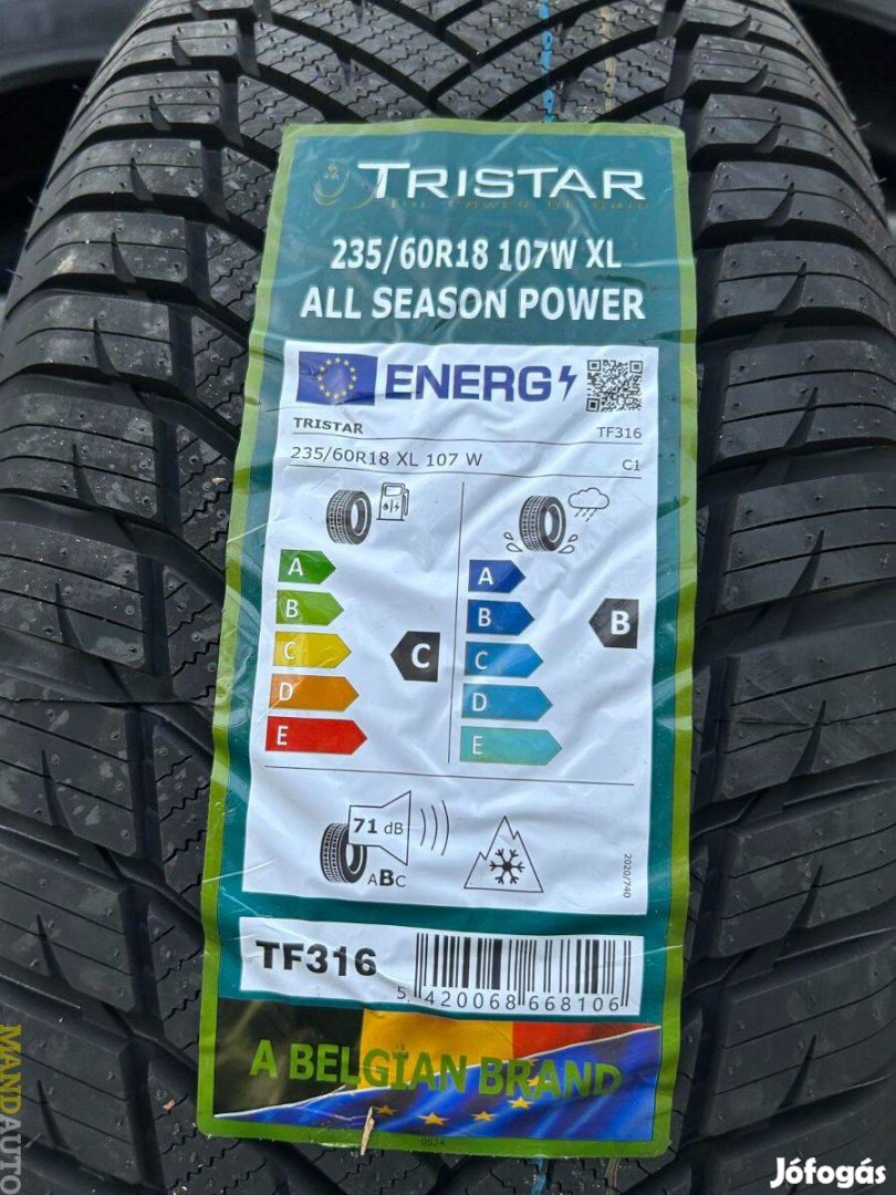 235/60R18 Tristar All Season(XL),Új négy évszakos gumi