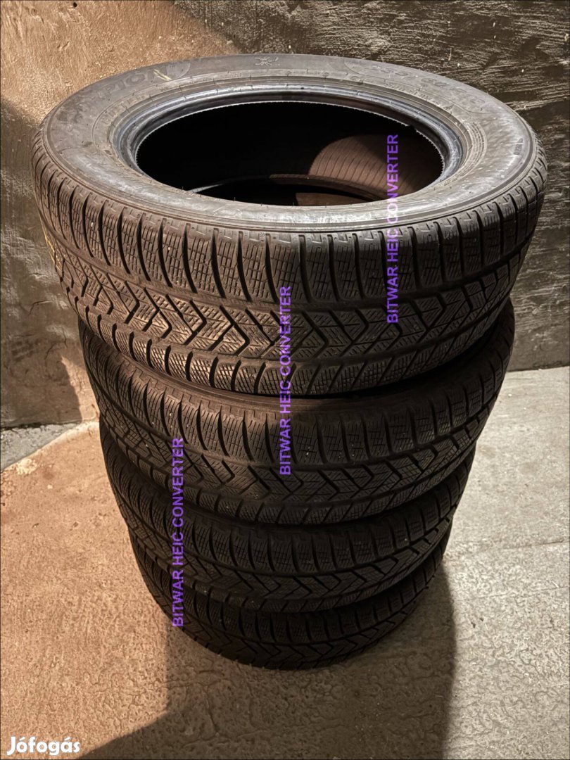 235/60 18" R18 használt Pirelli téli gumi 5mm DOT4119 4db