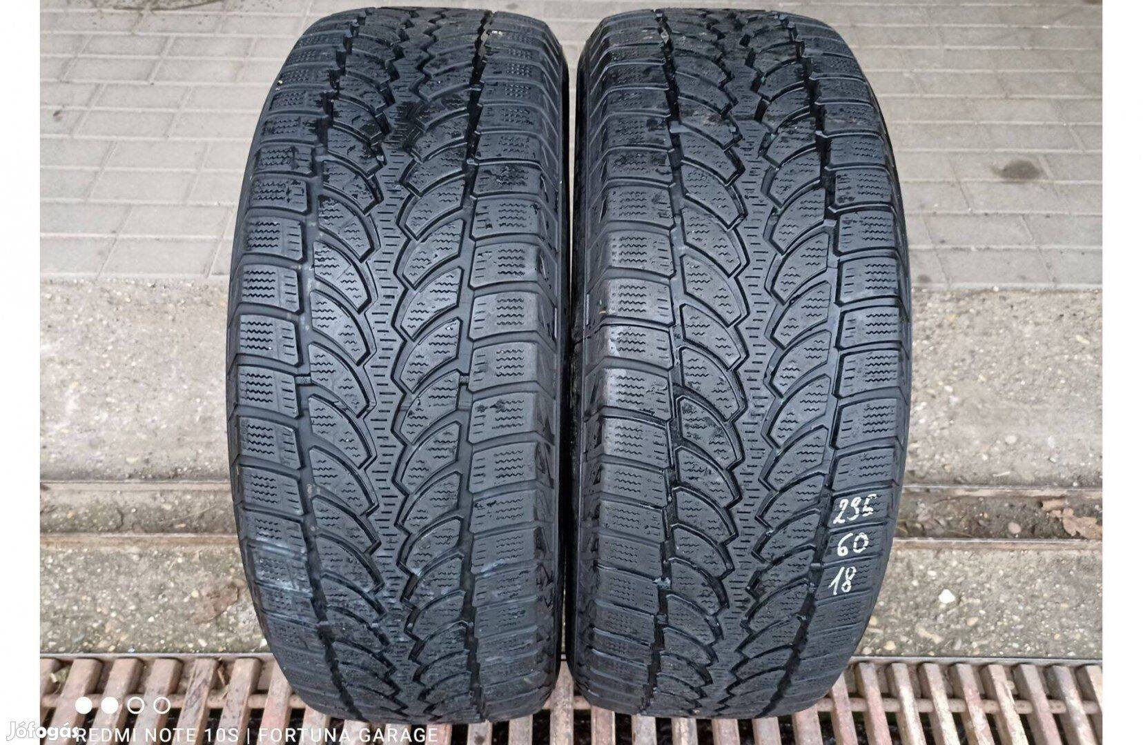 235/60 R18" Bridgestone Blizzak használt téli gumik