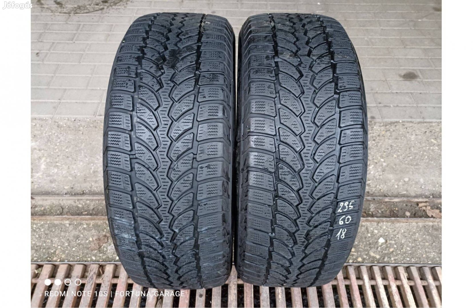 235/60 R18" Bridgestone Blizzak használt téli gumik (LM-80)