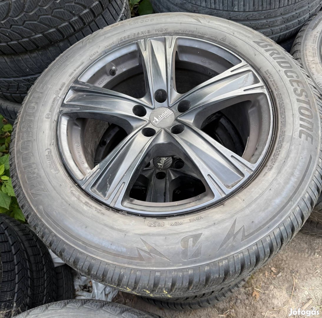235/65r18 Bridgestone téli gumik 18as 5x112 felnik