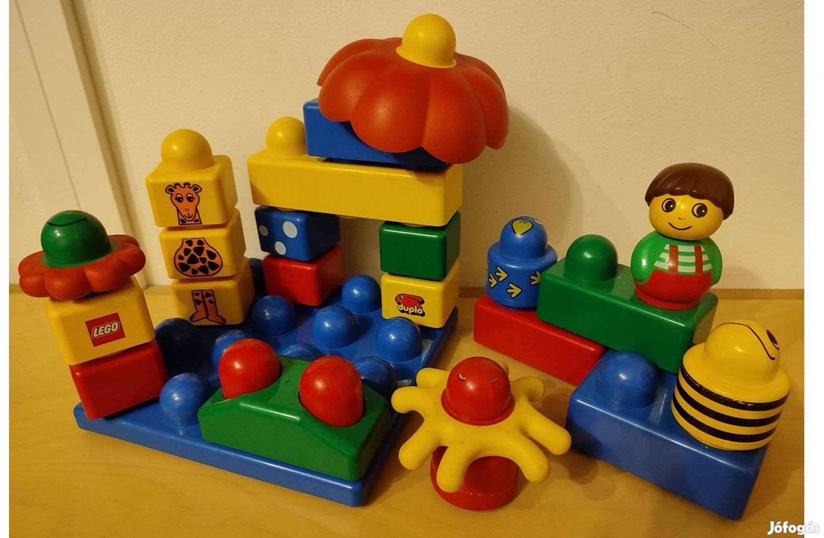 23 Lego primo bébi duplo építőjáték alaplap virág figura toronyépítő