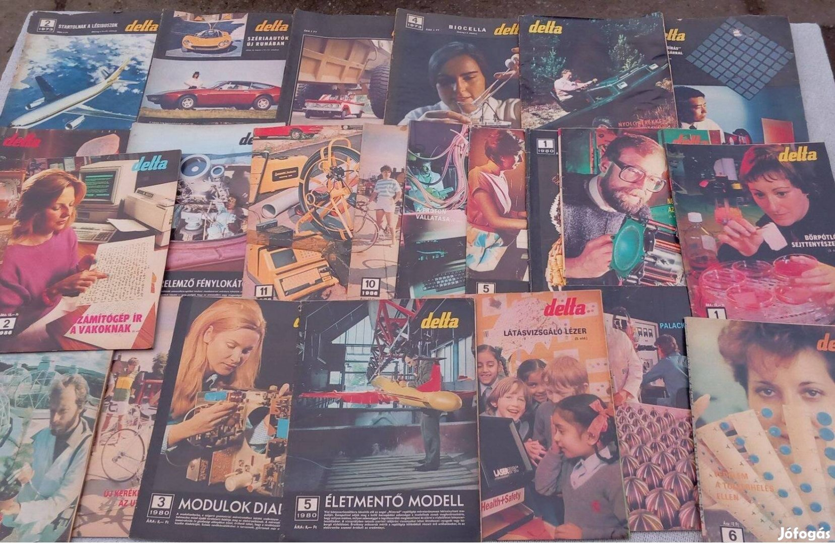23 db retro Delta ismeretterjesztő újság 1972 - 1986 egyben
