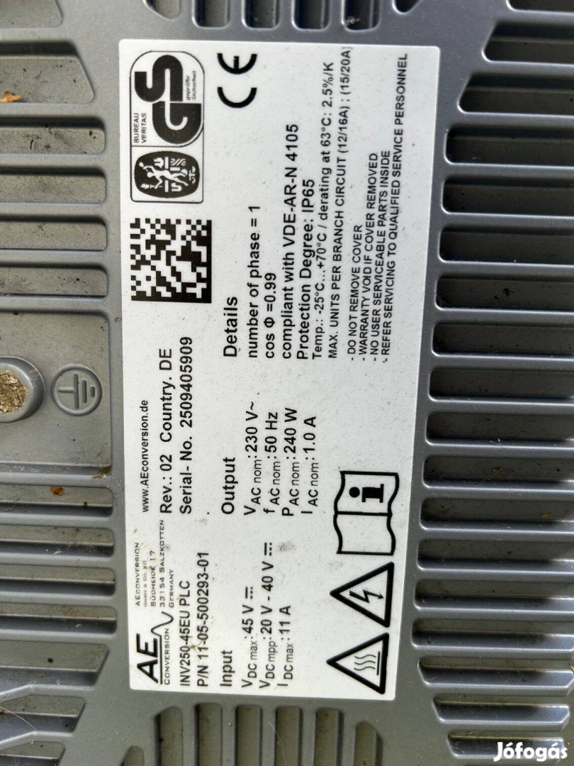 240W-os inverterek eladóak