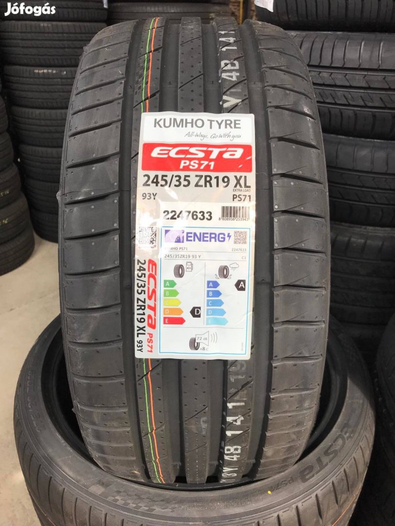 245/35R19 245/35 R19 új Kumho nyári gumi ÁR/db Dot23