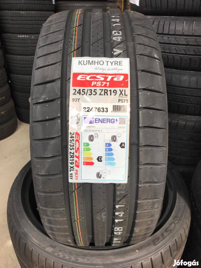 245/35R19 245/35 R19 új Kumho nyári gumi ÁR/db Dot23