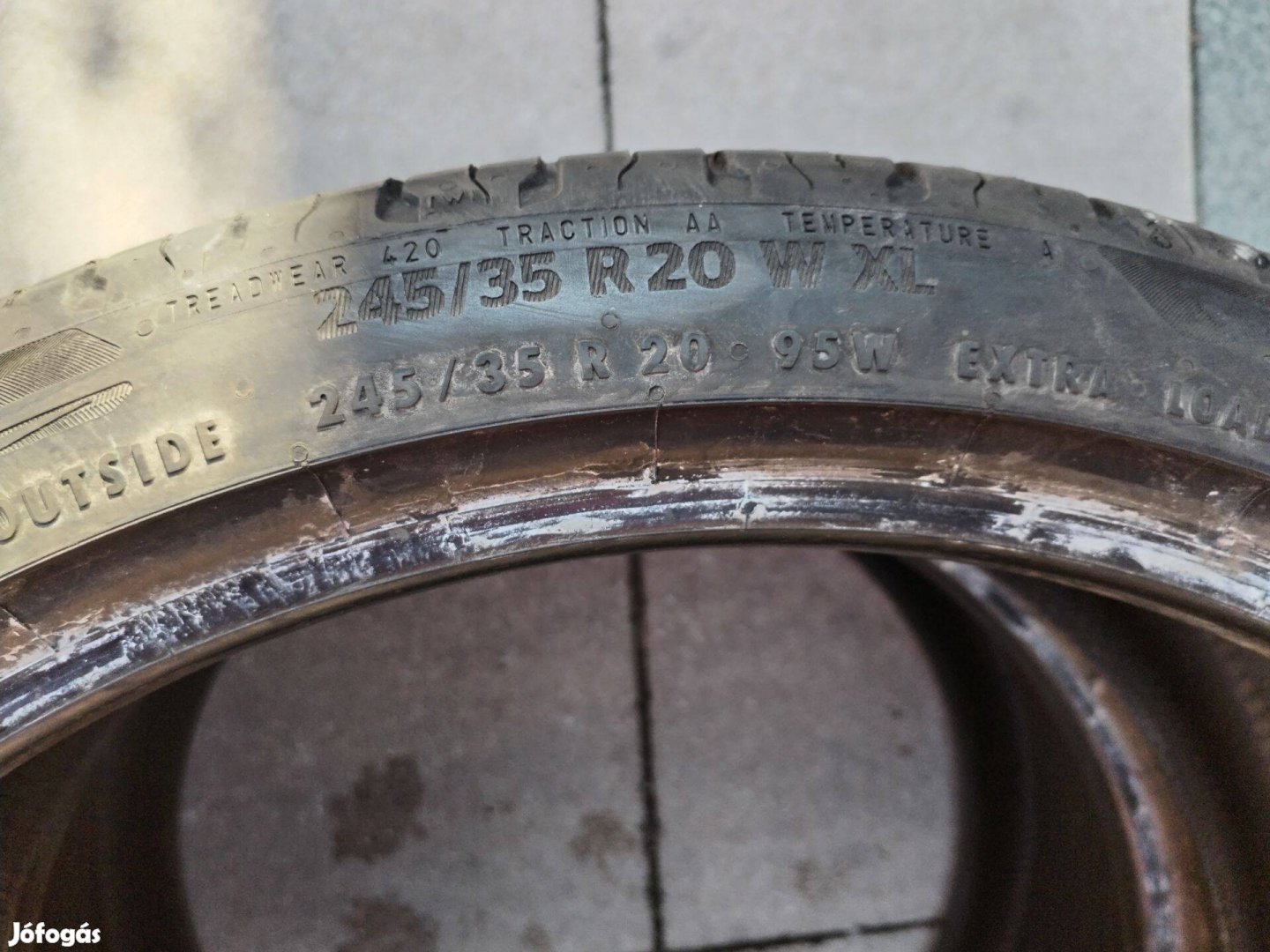 245 35 20 continental 245/35 R 20 nyári gumi 2 db 2022.évi