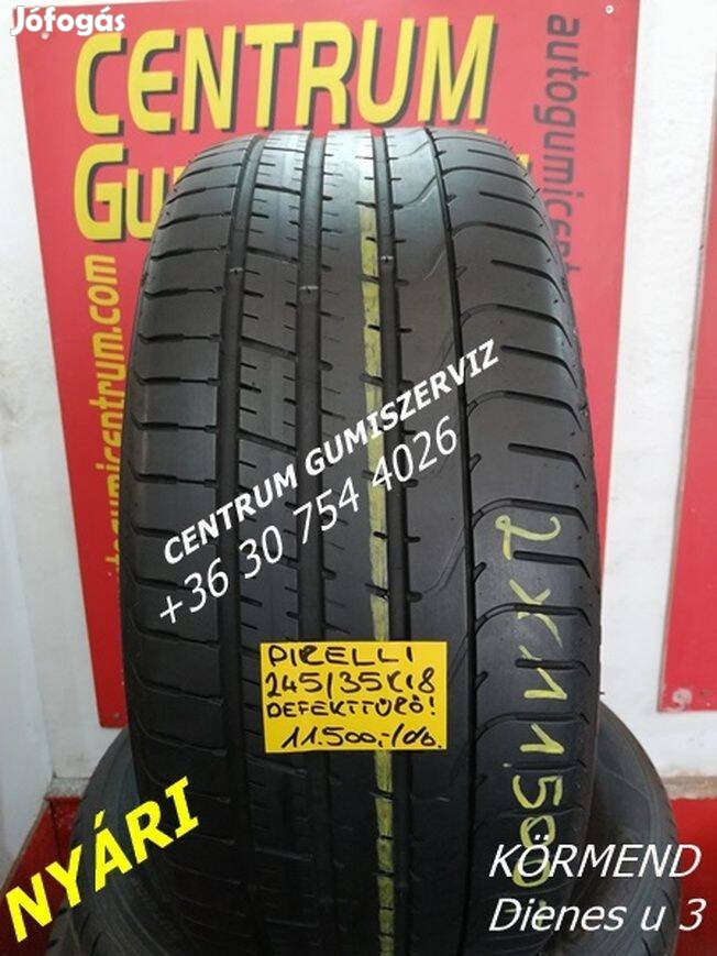 245/35r18 használt nyári gumi Pirelli 2db