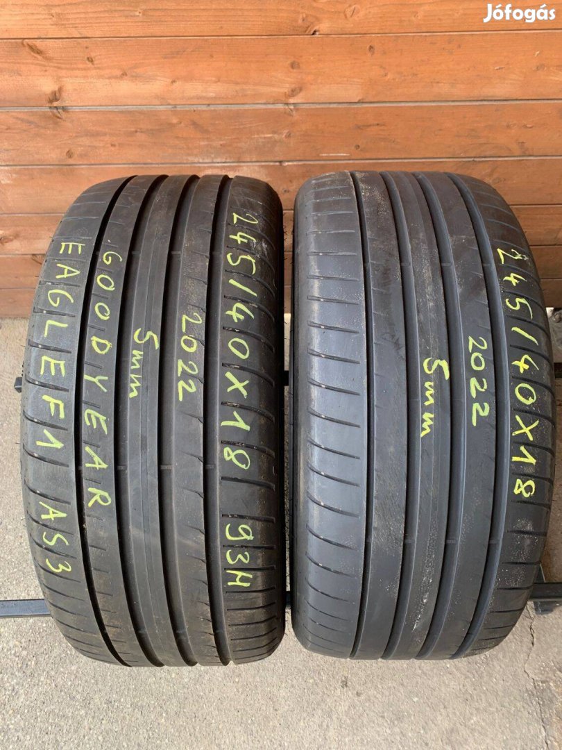 245/40R18 245 40 18 245/40x18 Goodyear nyári gumi eladó