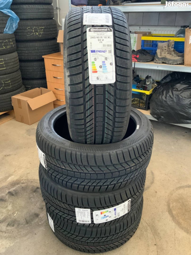 245/40R18 Continental téli gumi garnitúra vadonat új eladó!