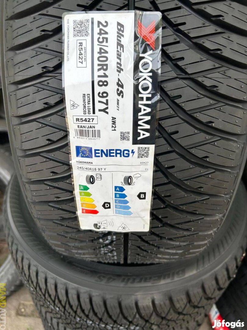 245/40R18 Yokohama AW21 4S(DOT:2024!),Új négy évszakos gumi