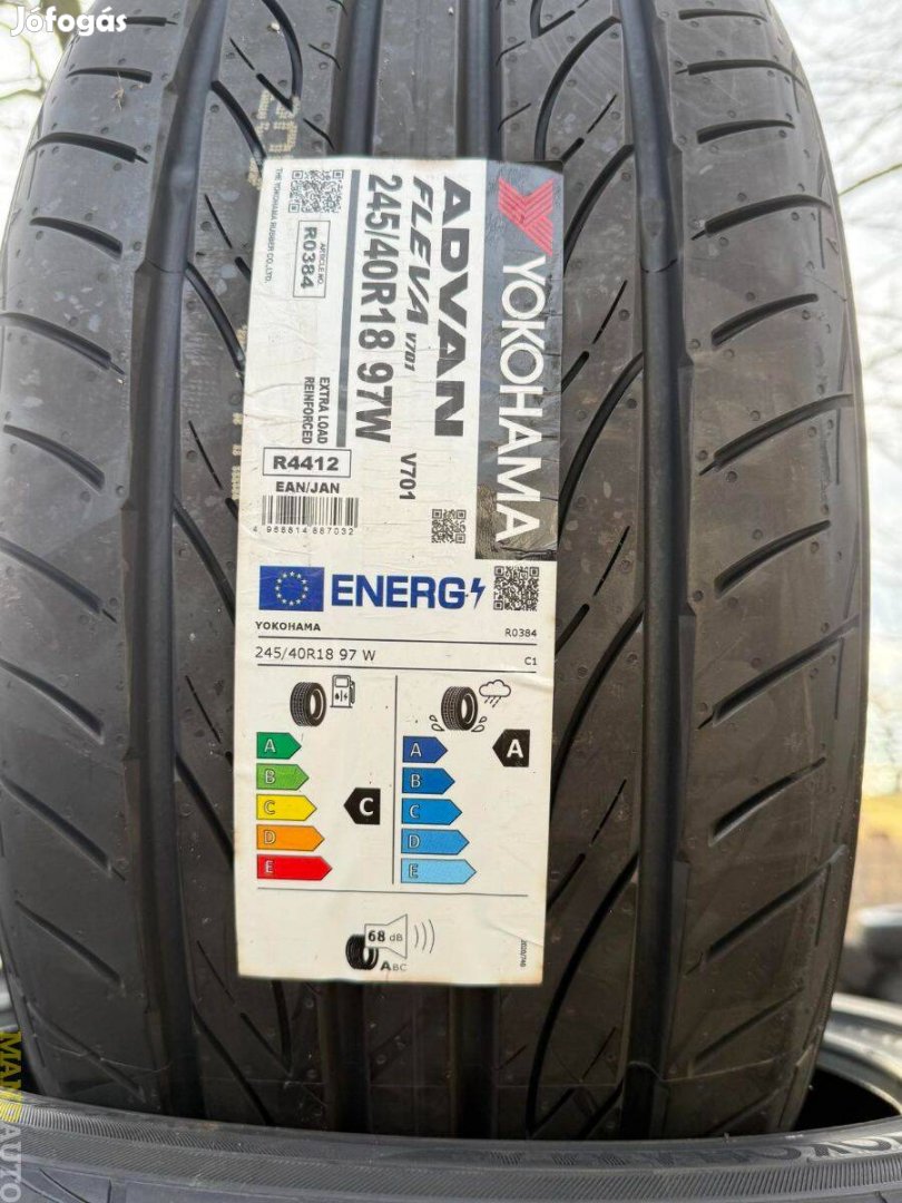 245/40R18 Yokohama Advan-Fleva V701(XL),Új nyárigumi