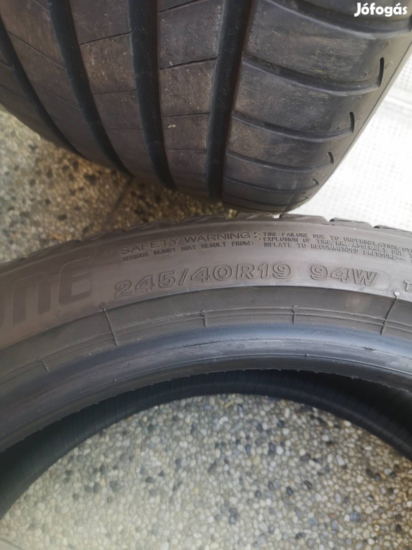 245/40R19 94w Bridgestone T005 nyári gumi.