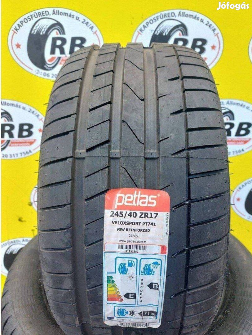 245/40 r17 Új Petlas nyári 2020 28000 Ft/db