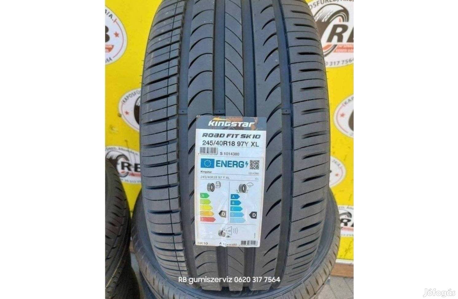 245/40 r18 Kingstar nyárigumi, Évjárat 2023 34 500 Ft/db