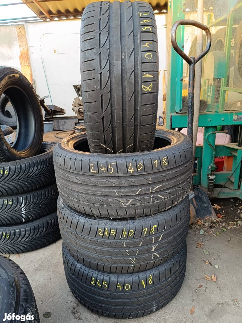 245/40r18 Bridgestone nyári gumi garnitúra 