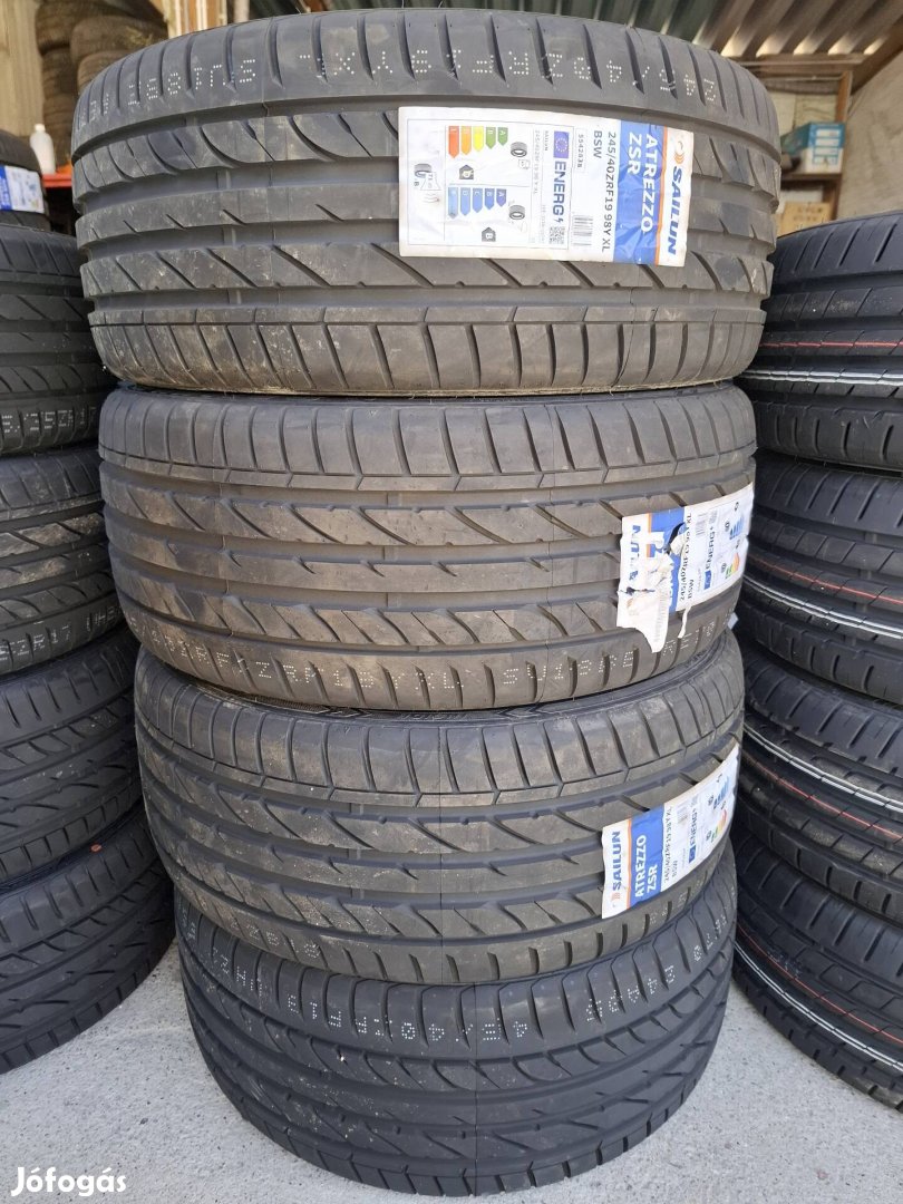 245/40r19 nyári 4db 0km-es 