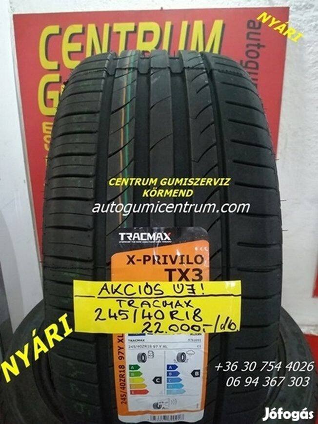 245/40r19 nyári gumi újak -Trracmax. 25.000 Ft