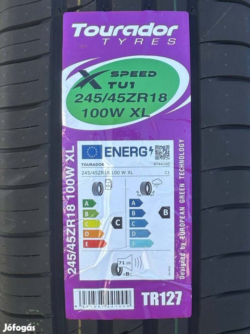 245/45R18 245/45 R18 új Tourador nyári gumi ÁR/db Dot25