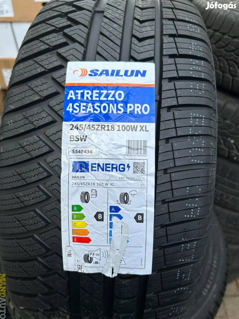 245/45R18 Sailun 4Seasons(XL),Új négy évszakos gumi