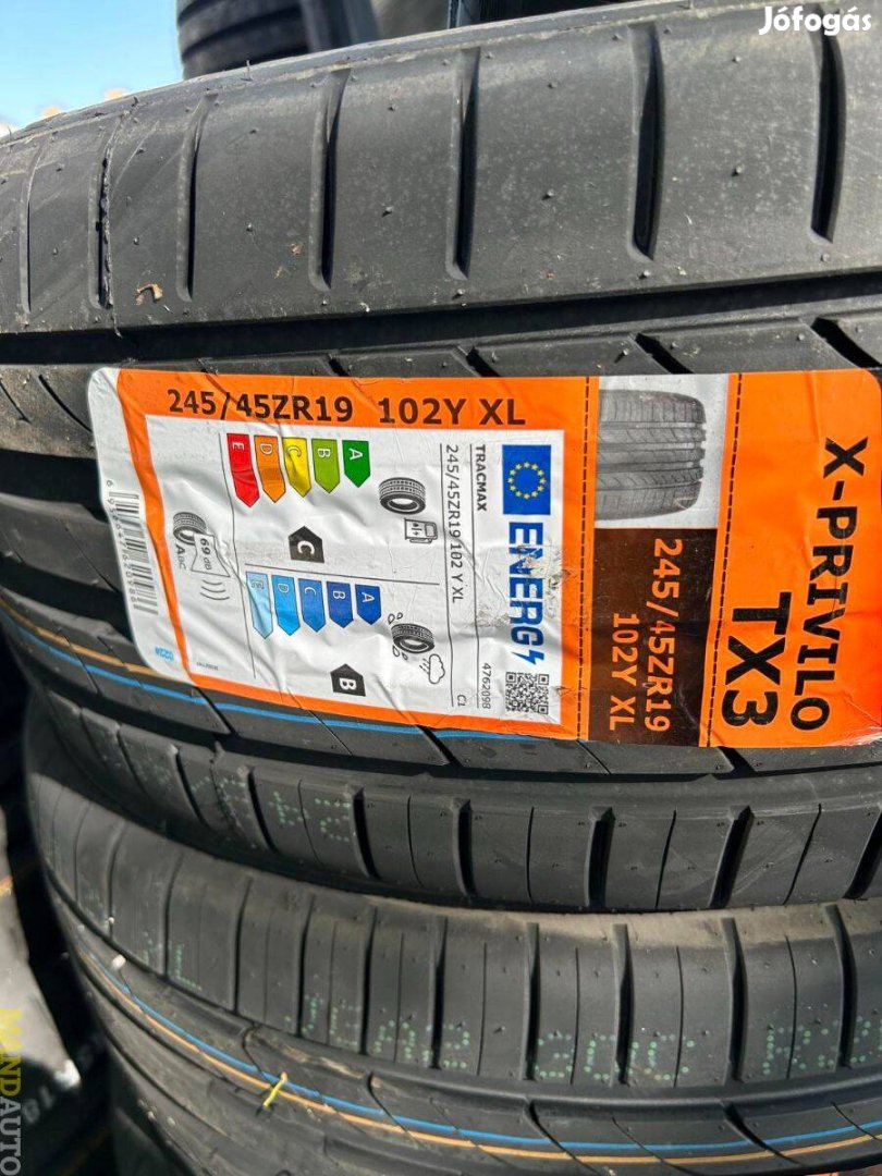 245/45R19 Tracmax TX3(XL)(Dot:2024!),Új nyári gumi