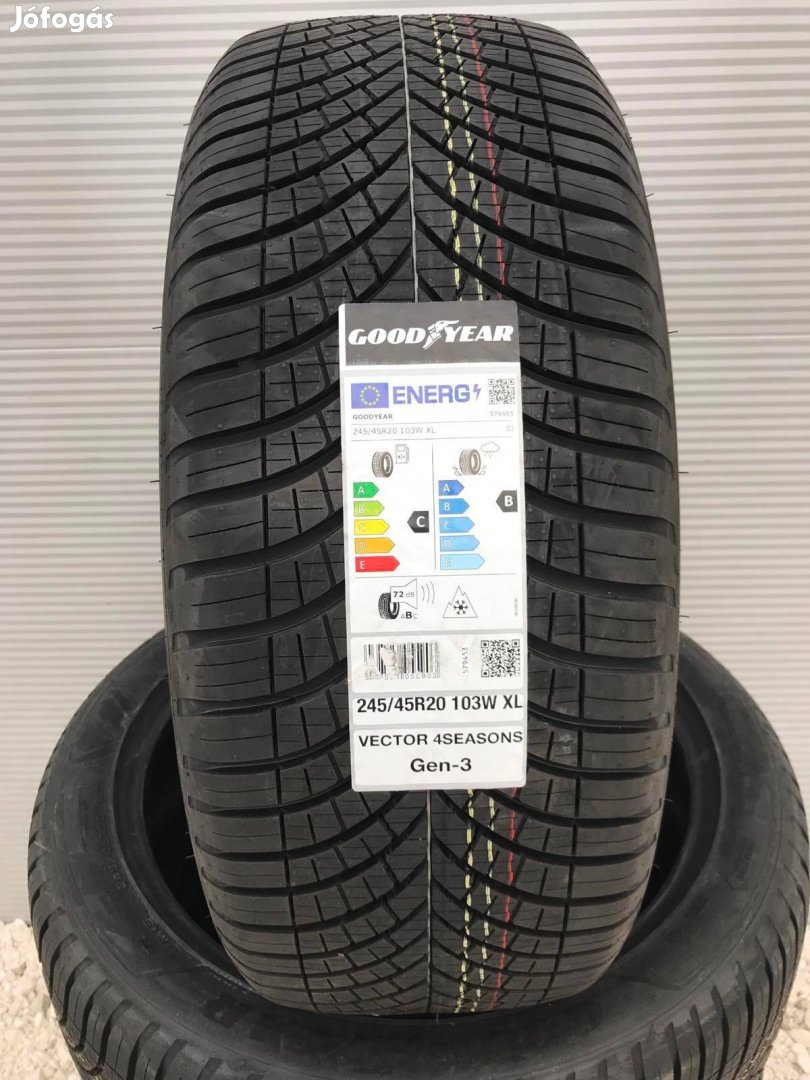 245/45R20 245/45 R20 új Goodyear négyévszakos gumi ÁR/db Dot23