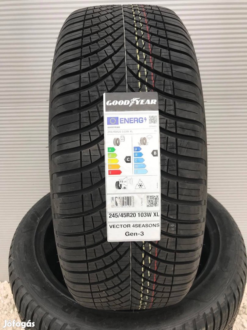 245/45R20 245/45 R20 új Goodyear négyévszakos gumi ÁR/db Dot23