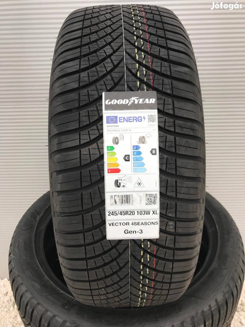 245/45R20 245/45 R20 új Goodyear négyévszakos gumi ÁR/db Dot23