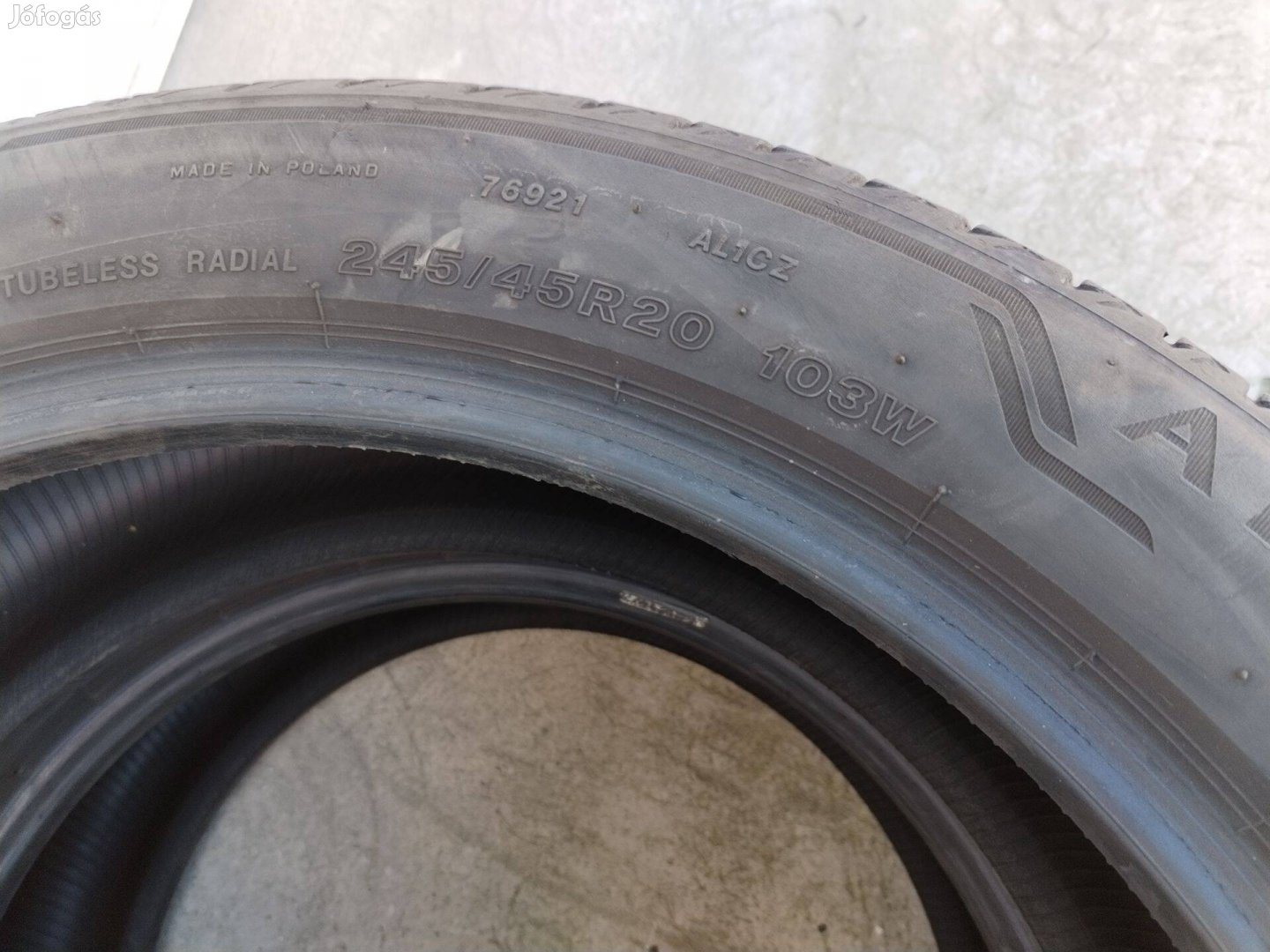 245 45 20 bridgestone RSC nyári gumi 2 db