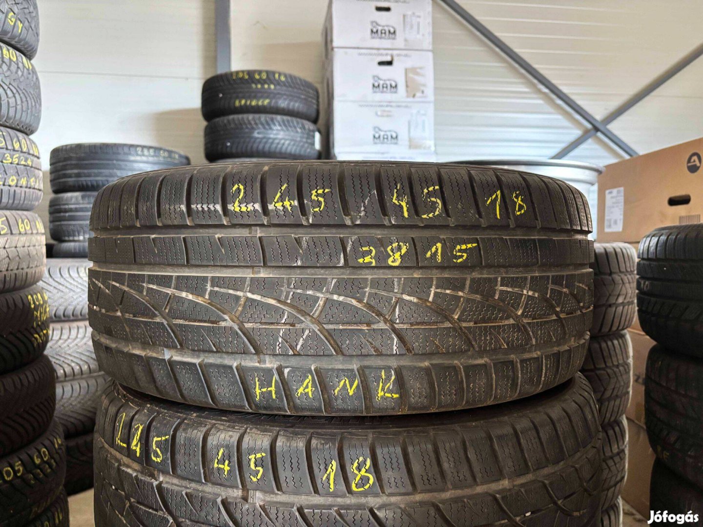 245/45 r18 Hankook téligumi garnitúra eladó 245/45r18 4db