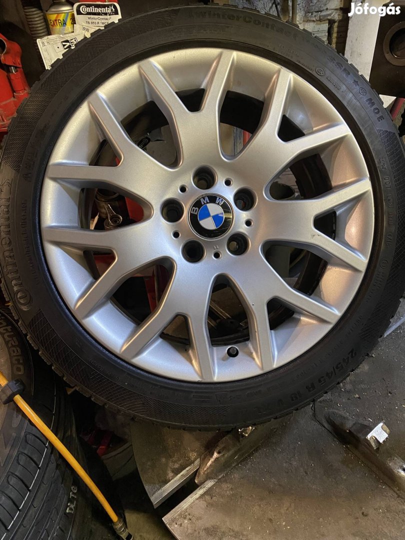 245/45r18 BMW continental defekttűrő téli gumi és felni komplett kerek