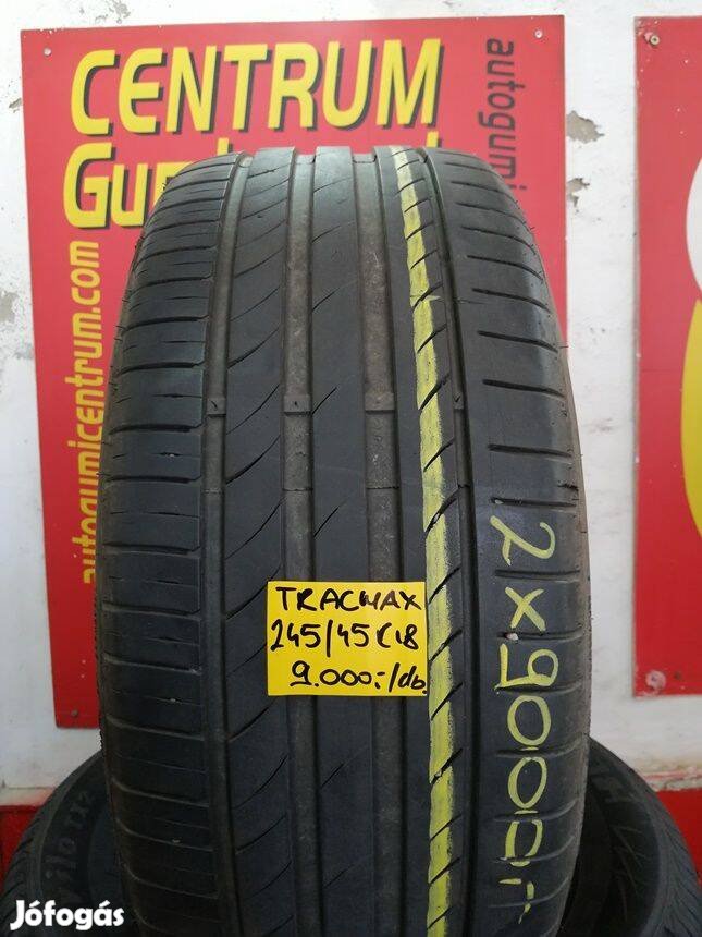 245/45r18 hasznalt nyari gumi Tracmax 2db 9.000 Ft