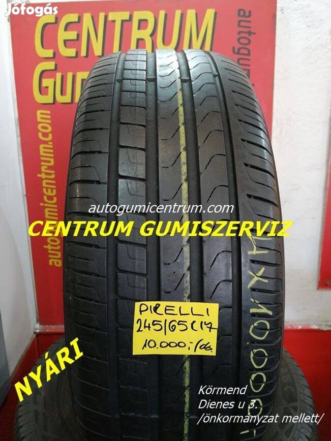 245/65r17 használt nyári gumi Pirelli 4db