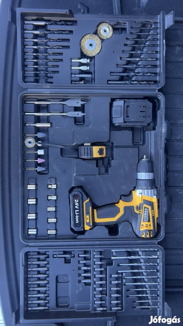 24V Li-ion fúró készlet. Újszerű