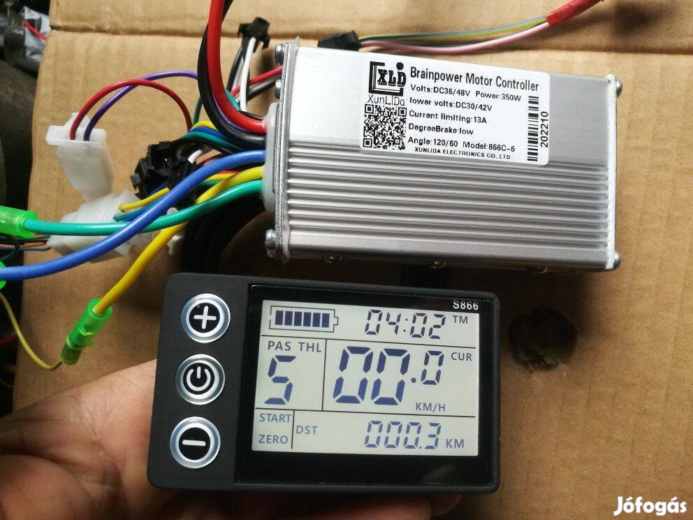 24 36 48 Volt 350 Watt S866 elektromos kerékpár vezérlő motorvezérlő