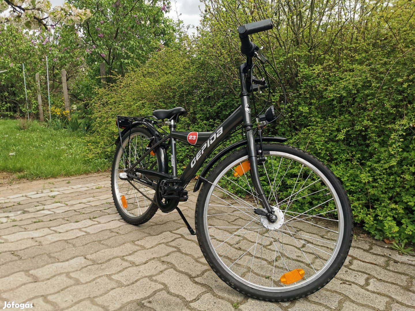 24" Gepida agyváltós (kontrafékes), agydinamós bicikli, kerékpár