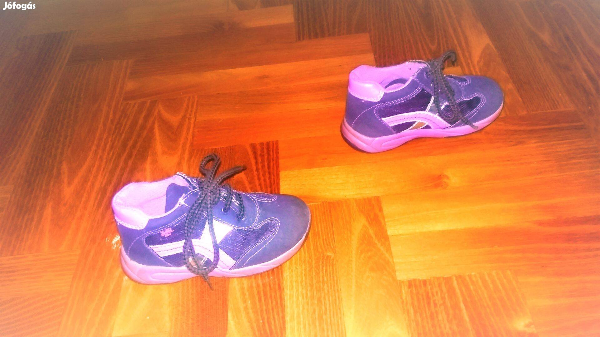 24, bth:15 cm Bobbi Shoes cuki lila gyerek cipő félcipő
