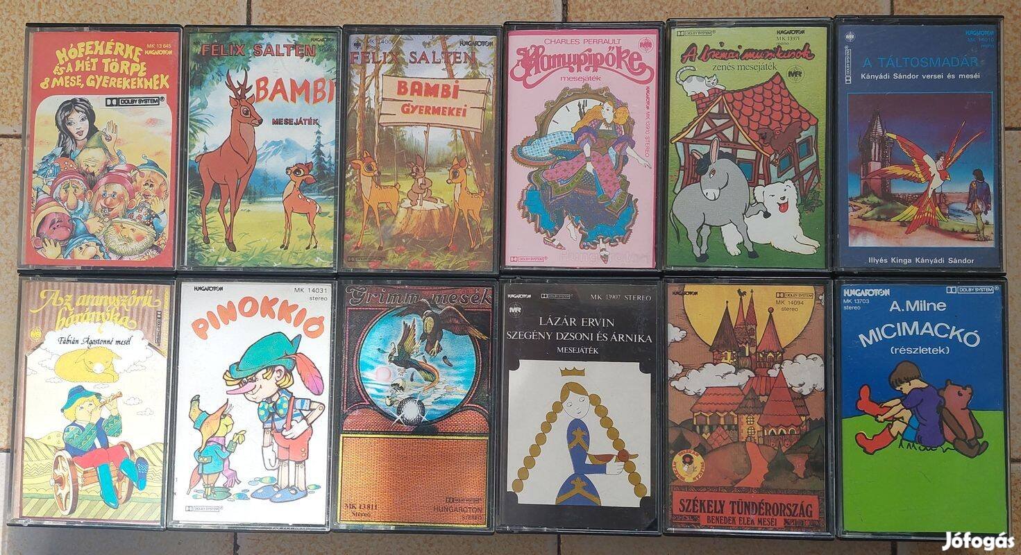24 darab magyar mesekazetta