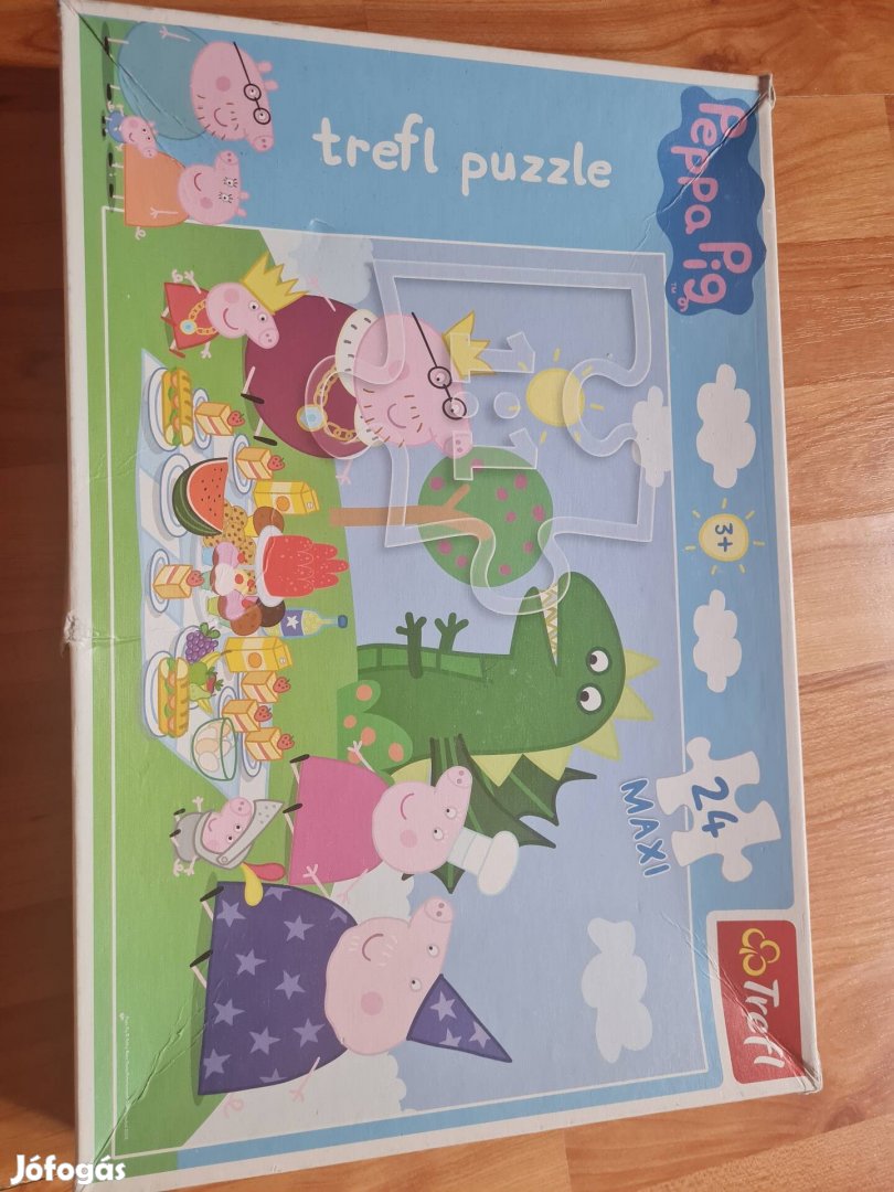 24 db-os, nagy méretű Peppa Puzzle