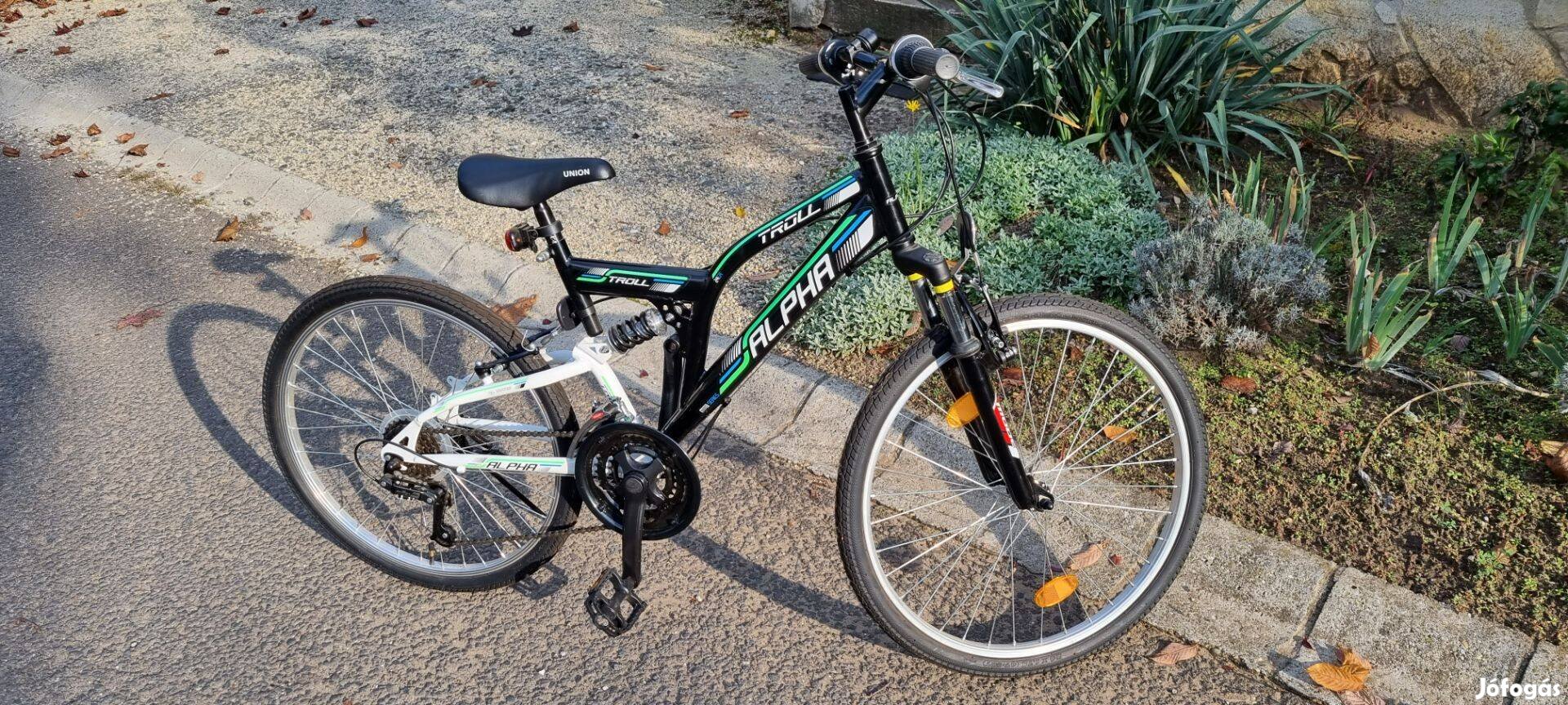24-es gyermek kerékpár, gyerek bicikli, alig használt, újszerű