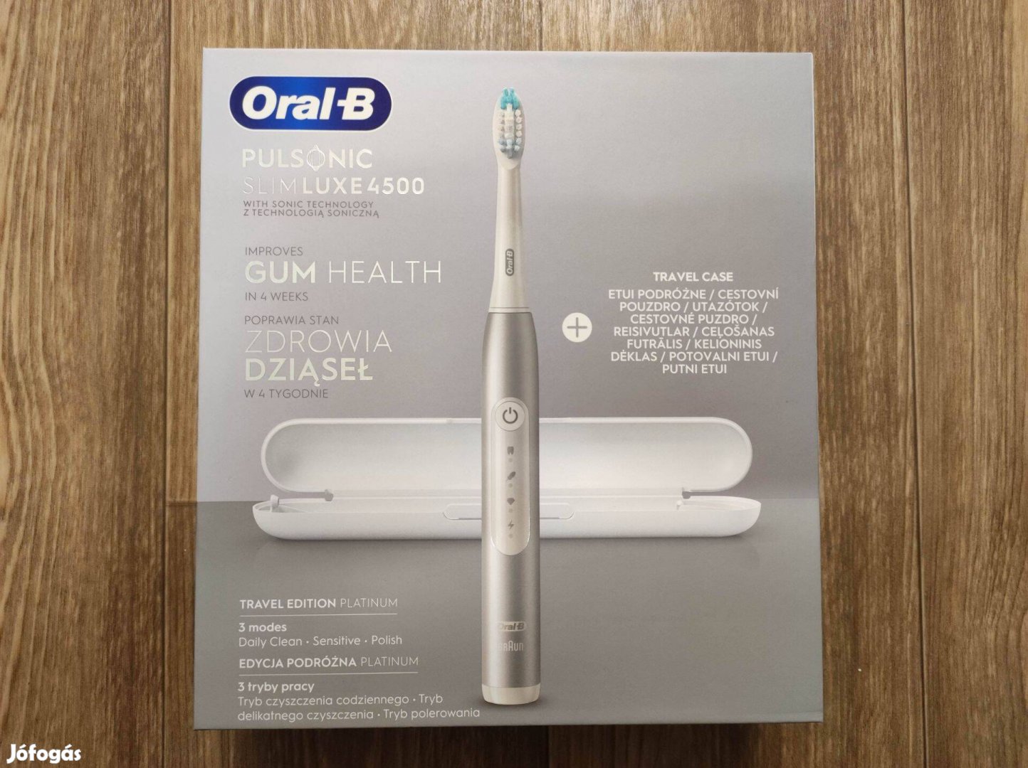 24ezres Új Oral-B Pulsonic Slim Luxe 4500 Szónikus fogkefe + Utazótok