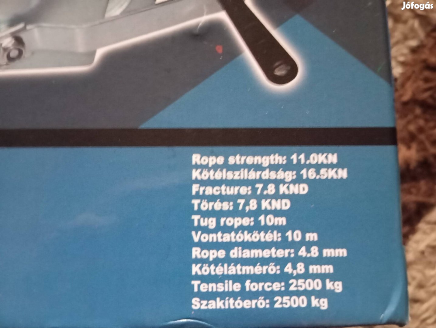 2500 kg kézi csörlő 