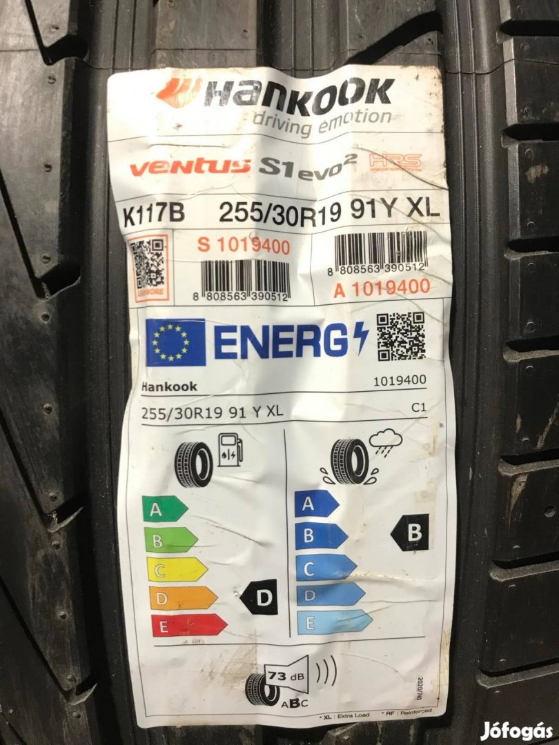255/30R19 255/30 R19 új Hankook HRS RFT nyári gumi ÁR/db Dot5122
