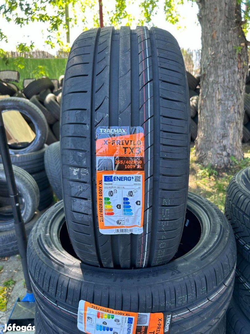 255/40R19 Tracmax TX3(XL),Új nyárigumi