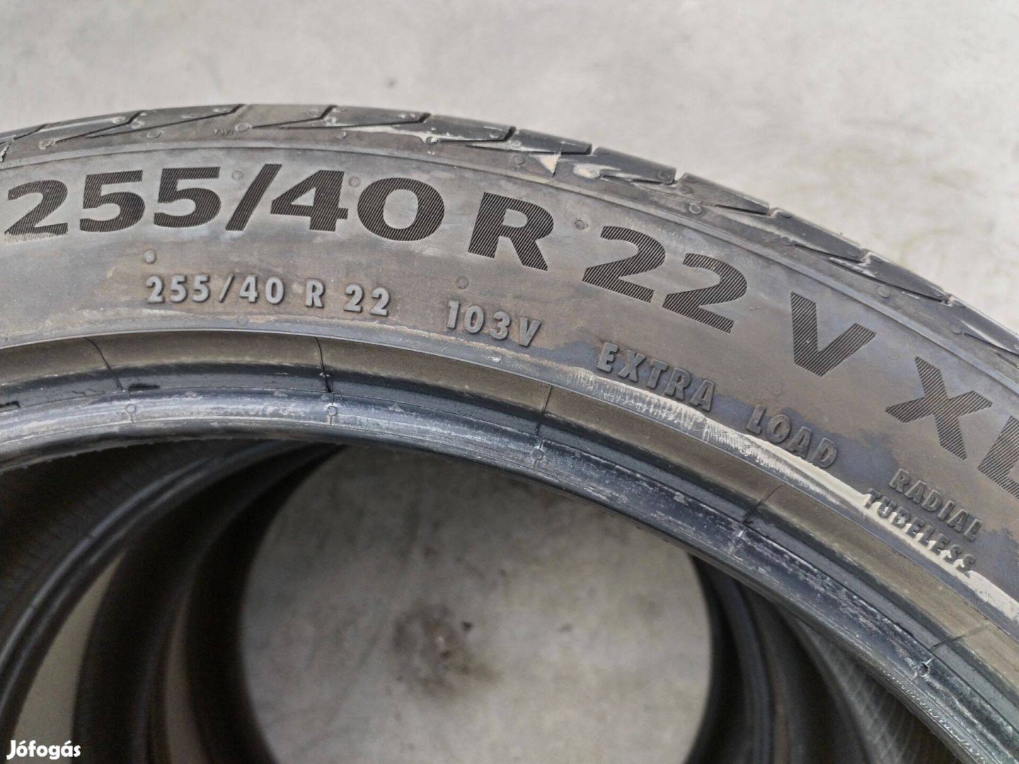 255 40 22 continental seal 255/40 R 22 nyári gumi garnitura